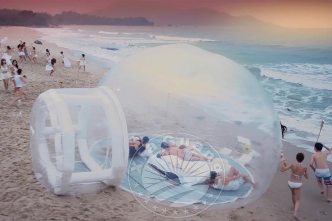 莲湖充气球形帐篷